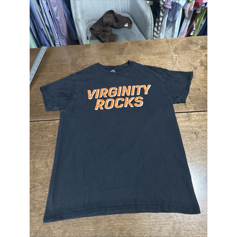 Danny Duncan Virginity Rocks Black & Orange SS Shirt Men's Size: Small